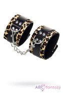 Anonymo handcuffs, PU leather, print, 27 cm Toyfa