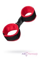 Anonymo handcuffs, velour, red, 24 cm Toyfa