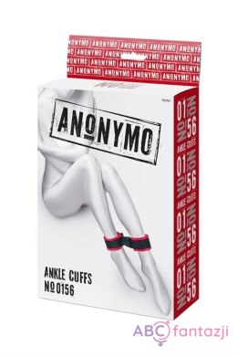 Anonymo handcuffs, velour, red, 29 cm Toyfa