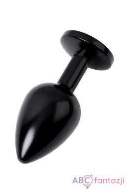 Black anal plug TOYFA Metal,with a ruby colored gem Toyfa