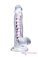 Flexible dildo A-Toys Paret, transparent, 18 cm Toyfa