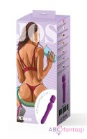 JOS Stimulator 2 in 1 Kisom, silicone, purple, 13 cm Toyfa