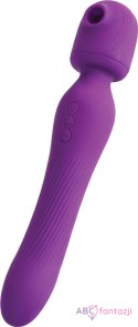 JOS Stimulator 2 in 1 Kisom, silicone, purple, 13 cm Toyfa