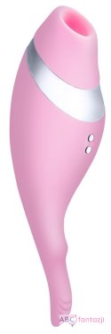 Multifunctional erogenous zone stimulator Flovetta by Toyfa DAHLIA, silicone, pink, 14 cm Toyfa