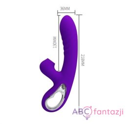 Pretty Love Jersey Clitoral Massager Purple LyBaile