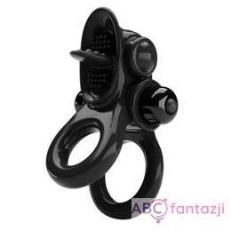 Pretty Love Vibrating Pasionate Cock Ring Black LyBaile