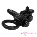 Pretty Love Vibrating Pasionate Cock Ring Black LyBaile