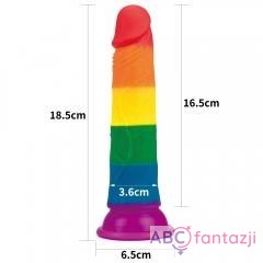 Prider Dildo 7.0' Colorful Lovetoy