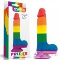 Prider Dildo 7.5' Colorful Lovetoy