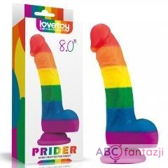 Prider Dildo 8.0'' Colorful Lovetoy