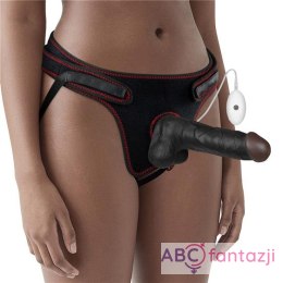 Vibrating Easy Strapon Set 7.5'' Black Lovetoy