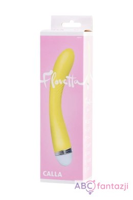 Vibrator Flovetta by Toyfa Calla, silicone, yellow, 22 cm Toyfa