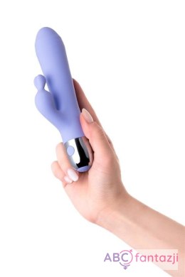 Vibrator with clitoral stimulation Flovetta Crocus, silicone, purple, 17.5 cm Toyfa