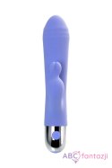 Vibrator with clitoral stimulation Flovetta Crocus, silicone, purple, 17.5 cm Toyfa