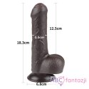 7'' Sliding Skin Dual Layer Dong Black Lovetoy