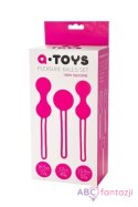 A-TOYS, Set of vaginal balls, 7,9 cm, silicone, diameter 3-3,2 cm Toyfa