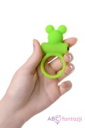 Cock ring A-Toys with vibro bullet; green Toyfa