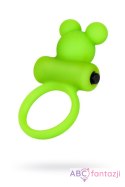 Cock ring A-Toys with vibro bullet; green Toyfa