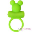 Cock ring A-Toys with vibro bullet; green Toyfa