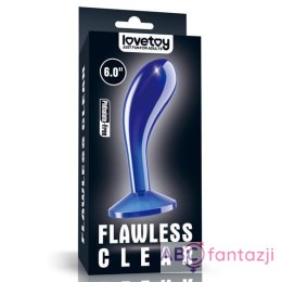 Flawless Clear Prostate Plug 6.0'' Blue Lovetoy