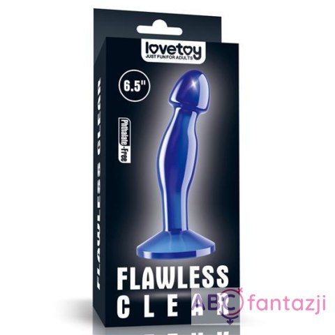 Flawless Clear Prostate Plug 6.5'' Blue Lovetoy