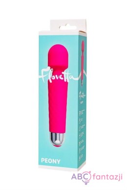 Flovetta Peony Vibrating massager, silicone, pink, 20.5 cm Toyfa