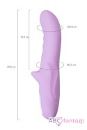 JOS JRotator vibrator MERRY-GOR, silicone, purple, 20.7 cm Toyfa