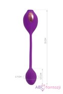 JOS Vacuum clitoris stimulator Ginny, silicone, purple, 31 cm Toyfa