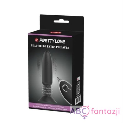 Pretty Love Beaded for xtra pleasure Plug Black LyBaile