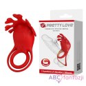 Pretty Love Vibrating Cock Ring Red LyBaile