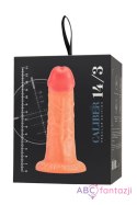 Realistic dildo Caliber 14/3 , PVC, flesh, length 14cm, diameter 3cm Toyfa