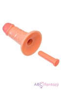 Realistic dildo Caliber 14/5 , PVC, flesh, length 14cm, diameter 5cm Toyfa