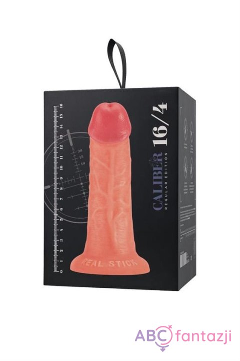 Realistic dildo Caliber 16/4 , PVC, flesh, length 16cm, diameter 4cm Toyfa