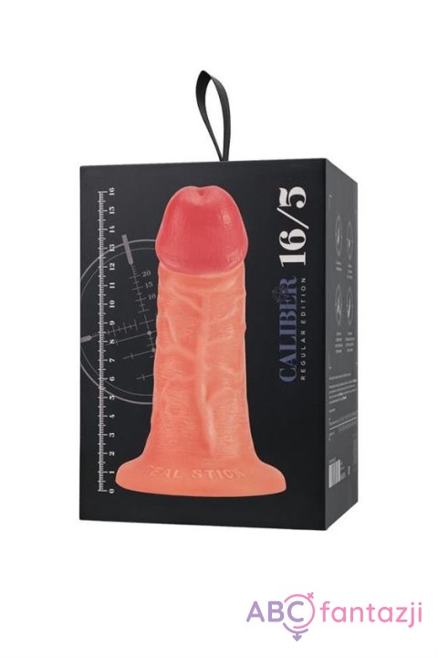 Realistic dildo Caliber 16/5 , PVC, flesh, length 16cm, diameter 5cm Toyfa