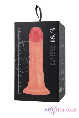 Realistic dildo Caliber 18/4 , PVC, flesh, length 18cm, diameter 4cm Toyfa