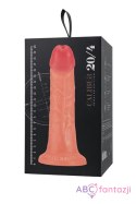 Realistic dildo Caliber 20/4 , PVC, flesh, length 20cm, diameter 4cm Toyfa