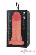 Realistic dildo Caliber 20/6 , PVC, flesh, length 20cm, diameter 6cm Toyfa