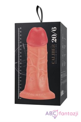 Realistic dildo Caliber 20/6 , PVC, flesh, length 20cm, diameter 6cm Toyfa