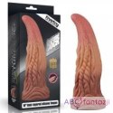 10'' Dual layered Platinum Silicone Tongue Dildo Lovetoy