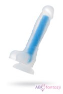 Dildo z przyssawką Beyond Bruce Glow Blue 21cm Toyfa Toyfa