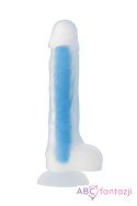 Dildo z przyssawką Beyond Steve Glow Blue 19cm Toyfa Toyfa