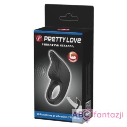 Pretty Love Vibrating Susanna Cock ring Black LyBaile