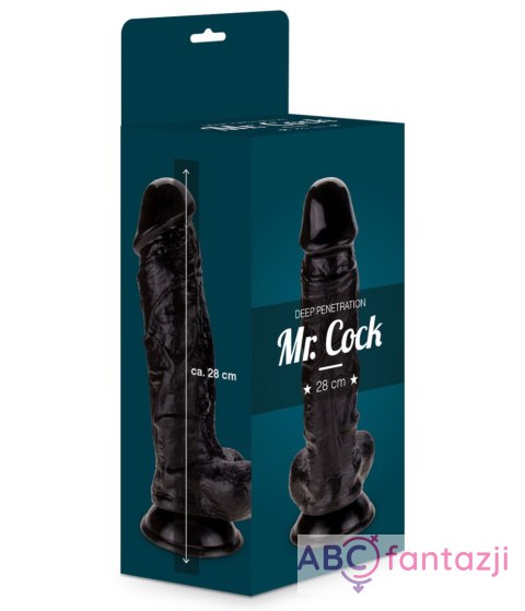Dildo Mr. Cock dł. 28cm czarne Dildo Mr. Cock dł. 28cm czarne