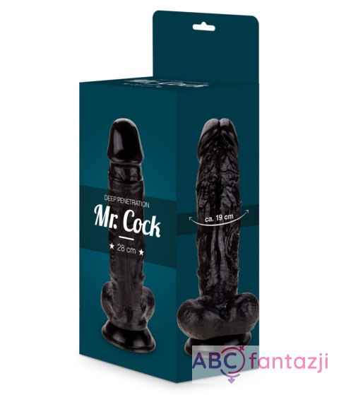 Dildo Mr. Cock dł. 28cm czarne Dildo Mr. Cock dł. 28cm czarne