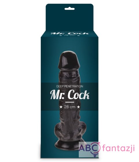 Dildo Mr. Cock dł. 28cm czarne Dildo Mr. Cock dł. 28cm czarne