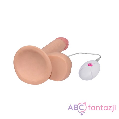 Dildo realistyczne z przyssawką i wibracjami 18cm Dildo realistyczne z przyssawką i wibracjami 18cm