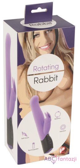 Wibrator Rotating Rabbit fioletowy