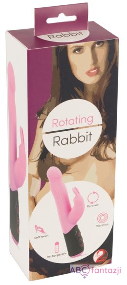 Wibrator Rotating Rabbit różowy