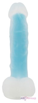 Dildo realistyczne giętkie 17cm. kolor niebieski