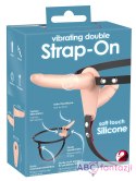Strap-On z wibracjami podwójne dildo